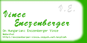 vince enczenberger business card